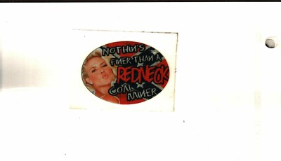  NICE MINER WOMAN  REDNECK MINER COAL MINING STICKER # 264