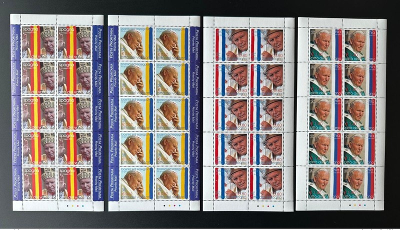 Vatican 2004 Mi.1484 - 1487 Sheetlets Pape Jean-Paul Ii Papst Johannes Paul