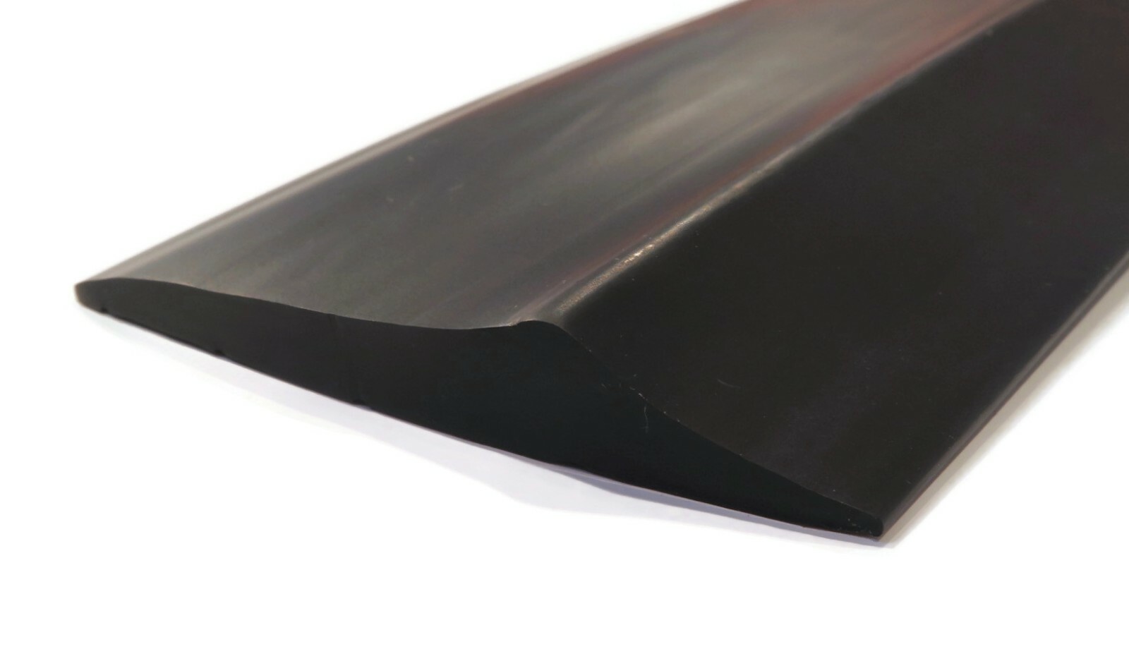 Universal 16' Long Black Rubber Garage Door Threshold Weather Seal, 3 3