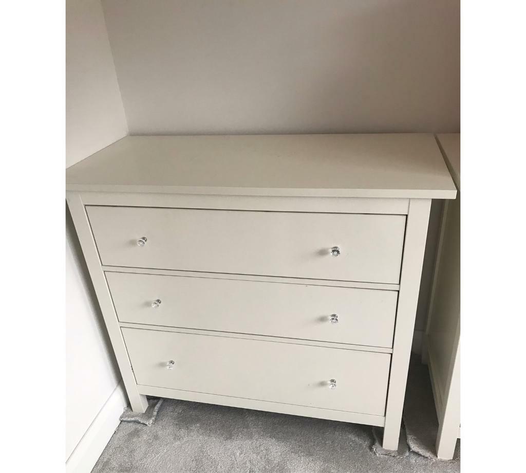 White chest of drawers with crystal knobs in Hillsborough, County