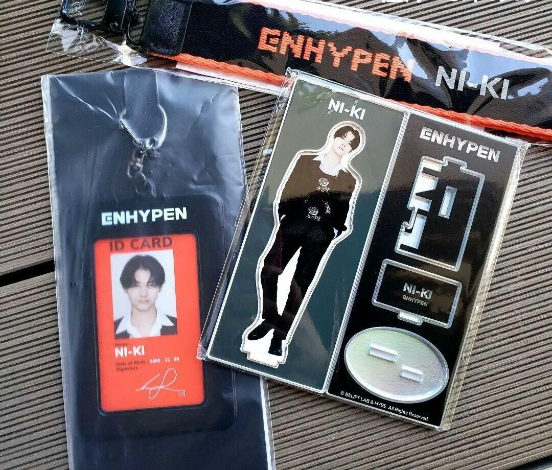 アイドルグッズ NIKI ENHYPEN manifesto  official goods ENHYPEN NI-KI Strap ID Photo Card Acrylic Stand MANIFESTO