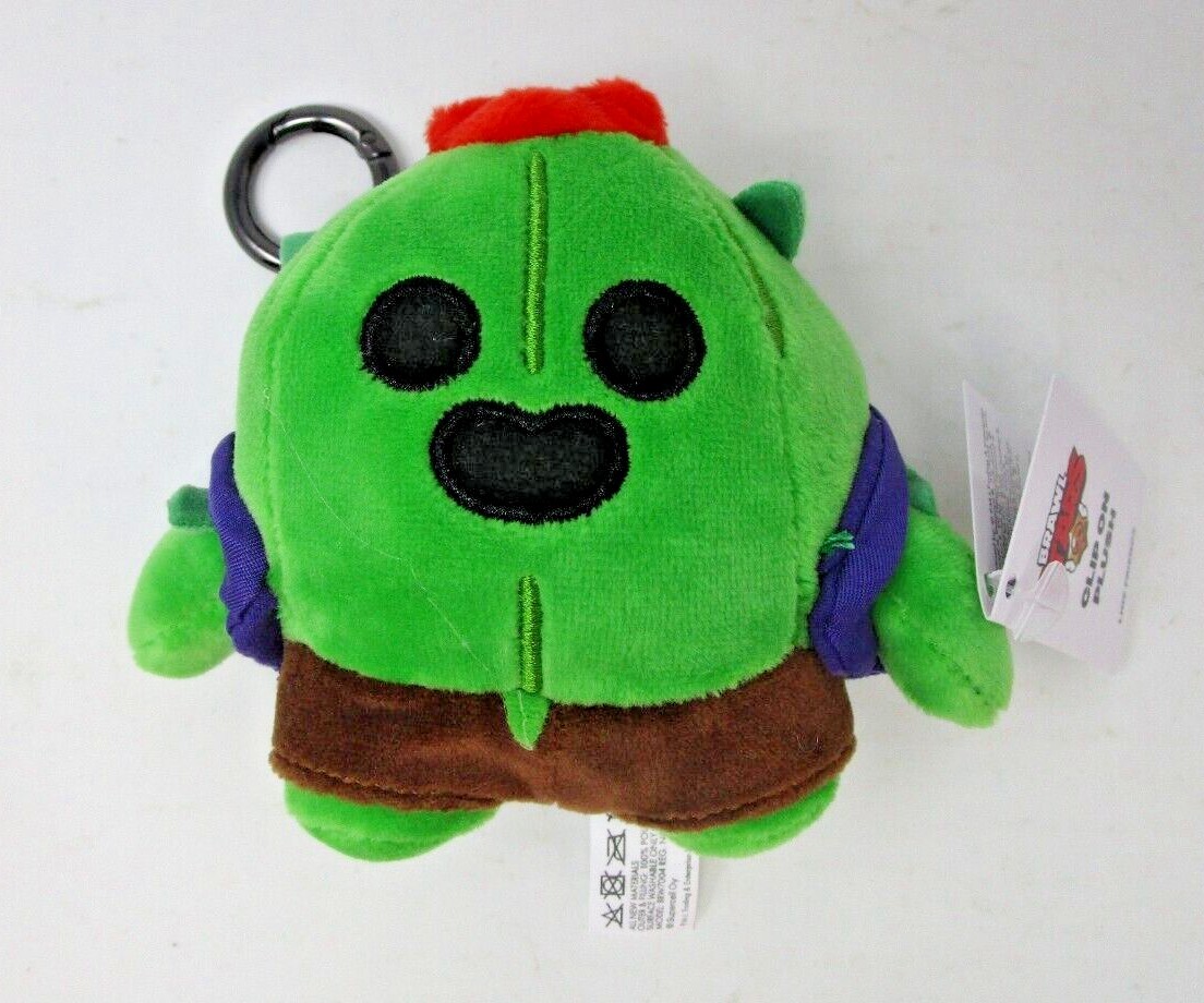 Spike - Brawl Stars x Line Friends Clip on Plush Bag Charm