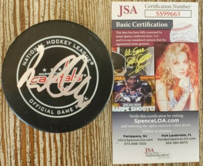 Lars Eller Signed Official NHL Game Puck w/ JSA COA #SS99663 Washington Capitals