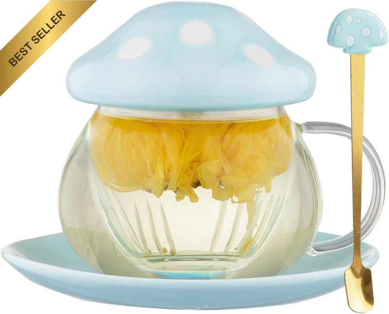 Tea Mug Milk Glass Coffee Cup with Strainer Filter Infuser for Loose Leaf Tea Mu