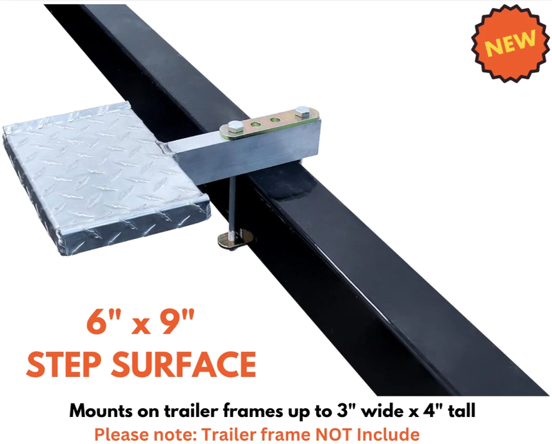 Heavy-Duty Aluminum Boat Trailer Step Frame Mounting Anti-Slip Surface Non Rust