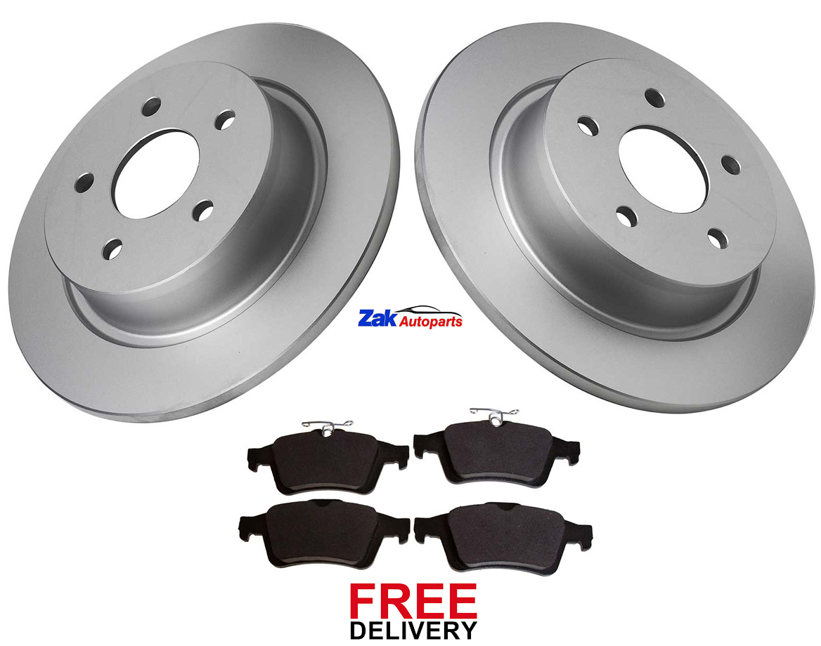 FOR FORD KUGA (20132016) REAR 2 BRAKE DISCS & PADS SET *NEW* (MANUAL