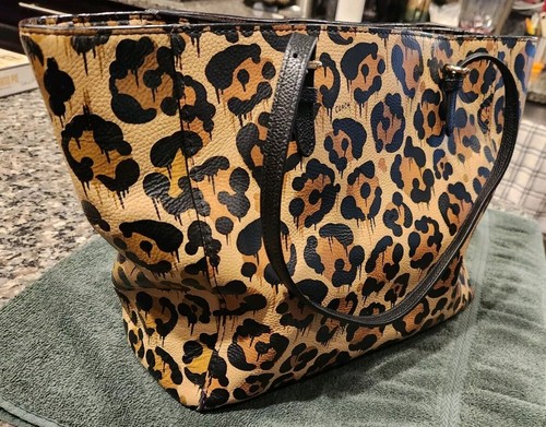 ハンドバッグ OCELOT HANDBAG Coach Wild Beast Ocelot Leopard Tote Shoulder Bag 36452 Tan