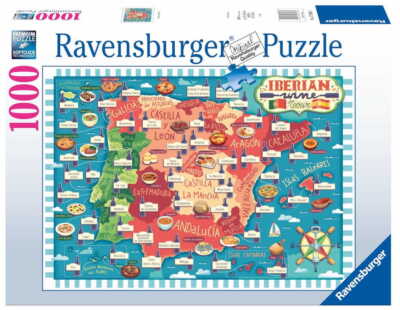 Ravensburger - Map of Iberia - Wines Puzzle 1000pc
