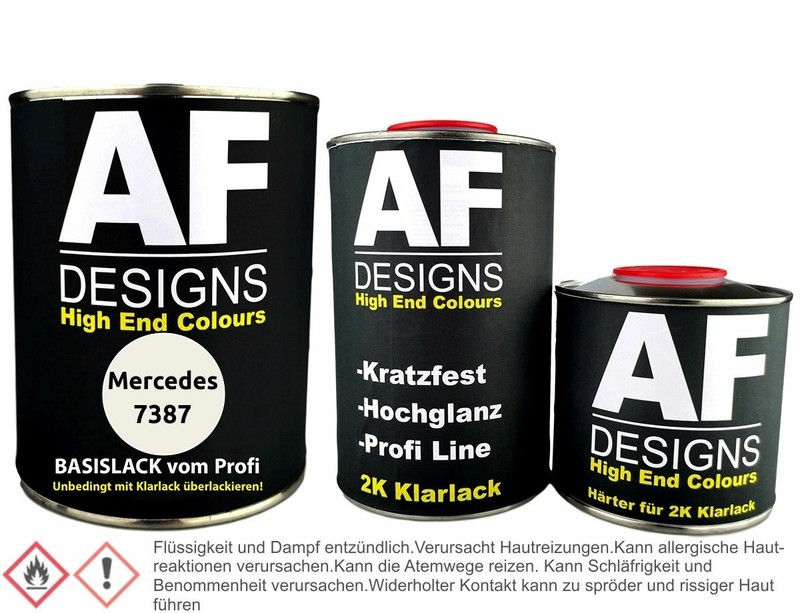 Vernis Voiture Pour Mercedes 7387 Chamonixgrau 1,25l Ensemble De Vernis