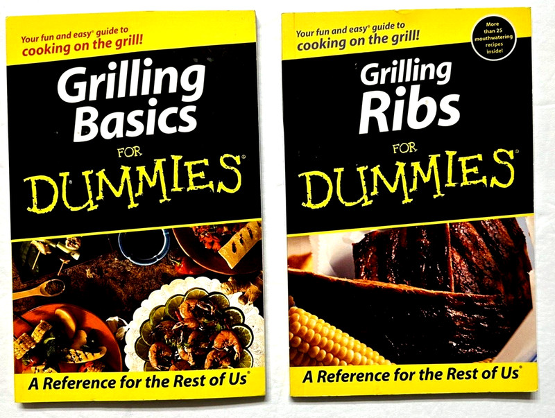 Lot o 2 Grilling FOR DUMMIES Grilling Basics & Grilling