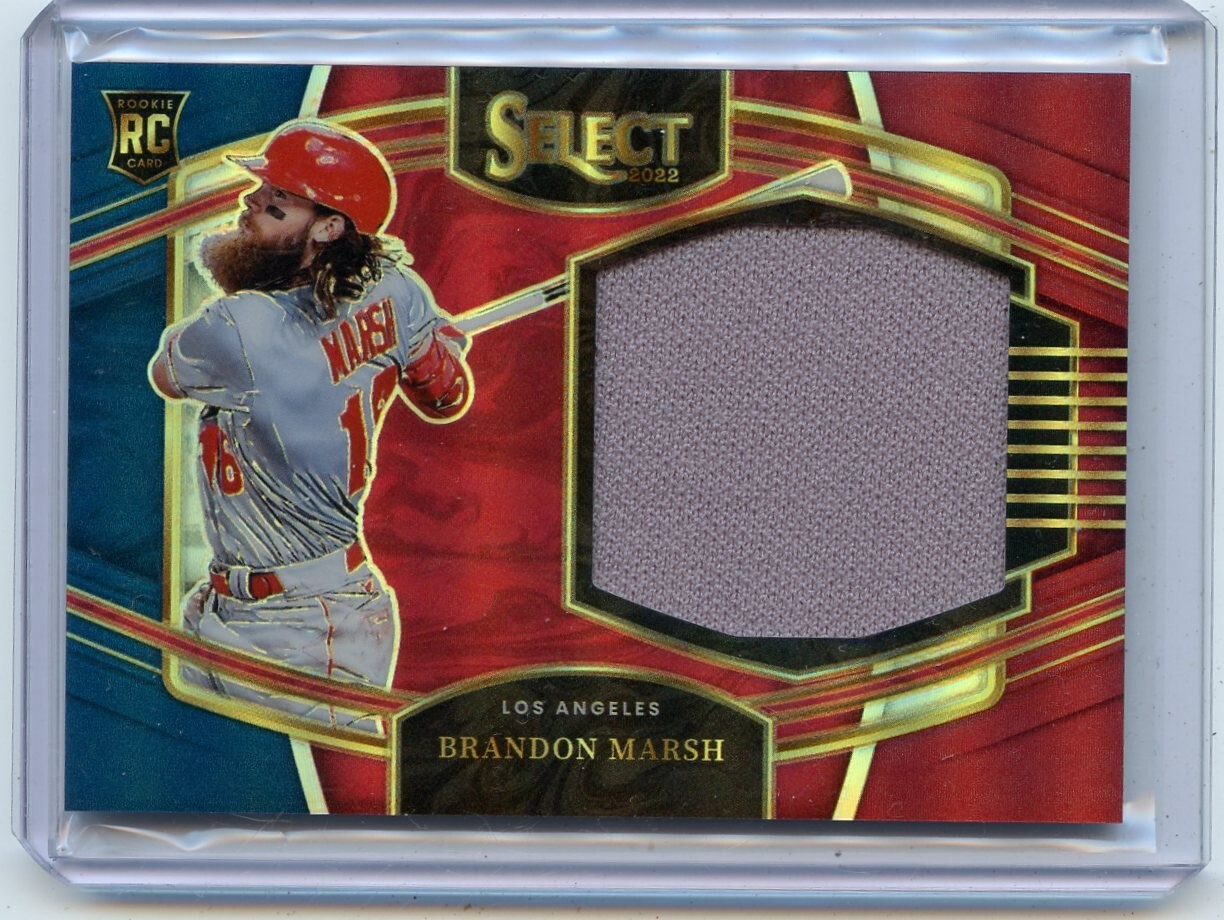 ブランドンマーシュ 2022 PANINI SELECT #HRJS-BM BRANDON MARSH JERSEY RED PRIZM