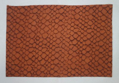 Leather Piece - 8 x 12 - Brown - Spotted Cow Print - 1 piece (E141)