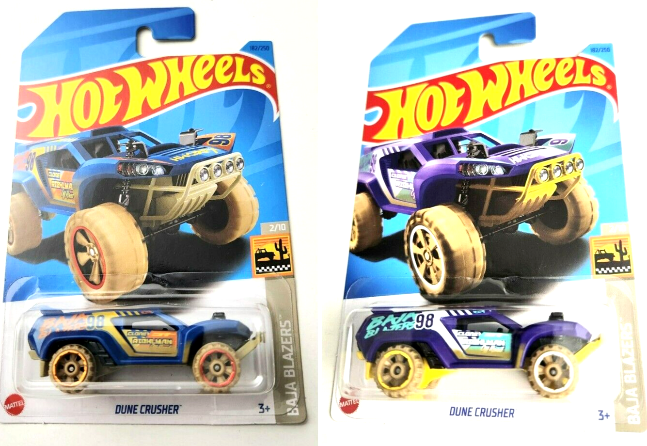 Dune Crusher Blue + Purple #182 - 2023 Baja Blazers -2pcs