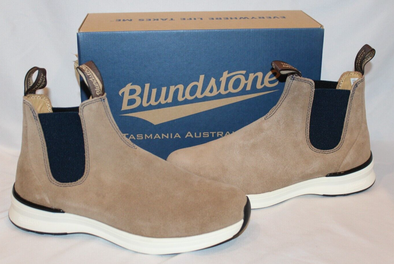 Blundstone Men's 2146 Chelsea Sneaker Boots Suede Sand Navy