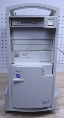 Used Vintage IBM APTIVA MODEL 2176-C65 Business Desktop PC W/ Tray US *Untested