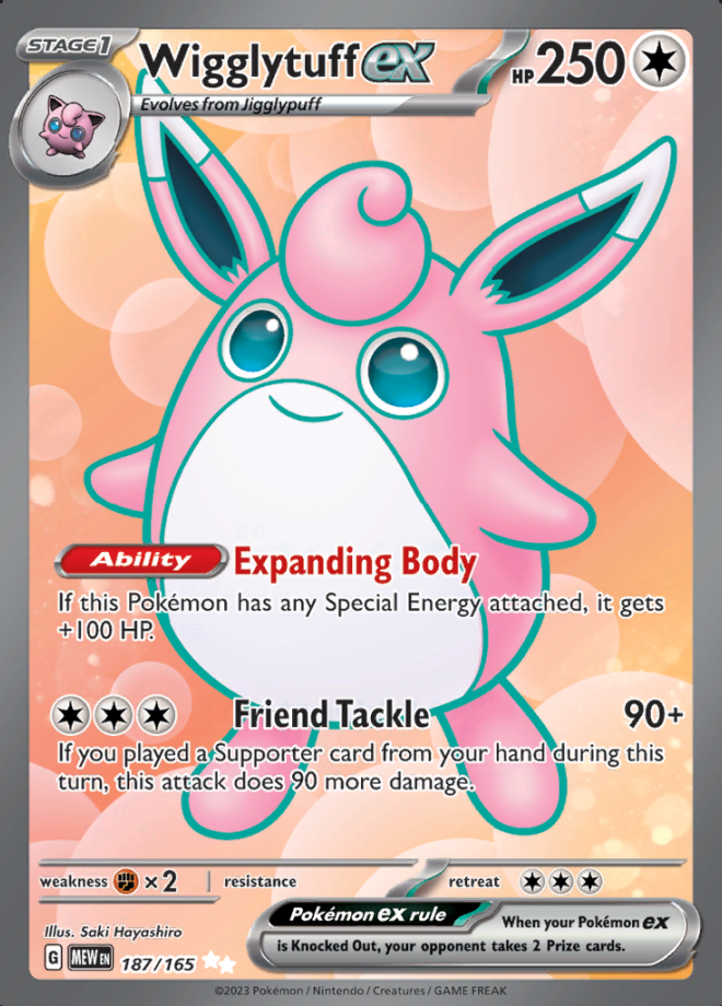 2023 Pokémon Wigglytuff HP 110 Rare Foil Card #84/193 *Mint