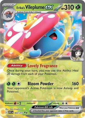 003/217 Erika's Vileplume ex Ascended Heroes - Pokemon TCG