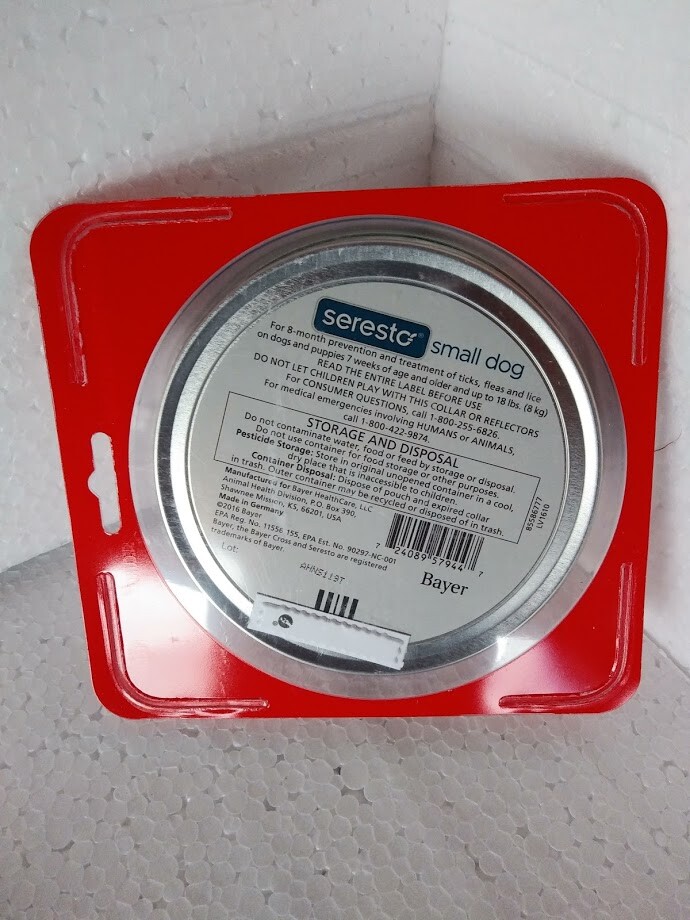 BrandNew Bayer Seresto Flea & Tick Collar for Small Dog 8 Month Protection