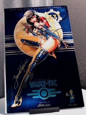 White Widow #5 - Fallout Metal Print (Not the Comic) - Tyndall (CA) w/ sig & COA