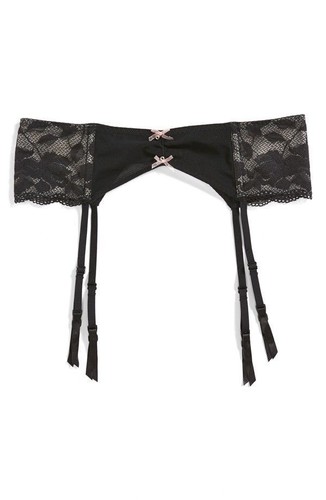 Betsey Johnson Lingerie, Garter Belt, Sexy Black Rose Wasp Waist  Undergarment | eBay
