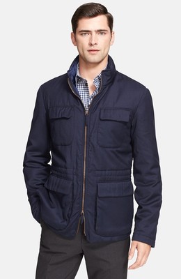 #285  Armani Collezioni Wool & Cashmere Quilt Lined Field Jacket Size 56-46