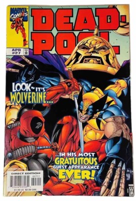 Deadpool #27 Deadpool VS Wolverine (1st Series) NM 1999 Marvel Deadpool 3 Movie