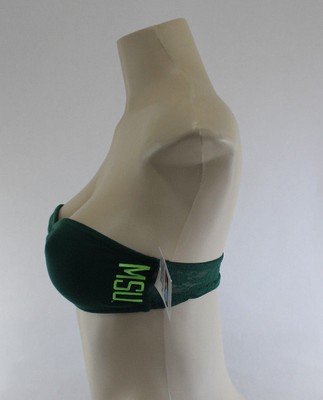 Victoria39s Secret Pink Michigan State Spartans Bandeau Bra Small New c2