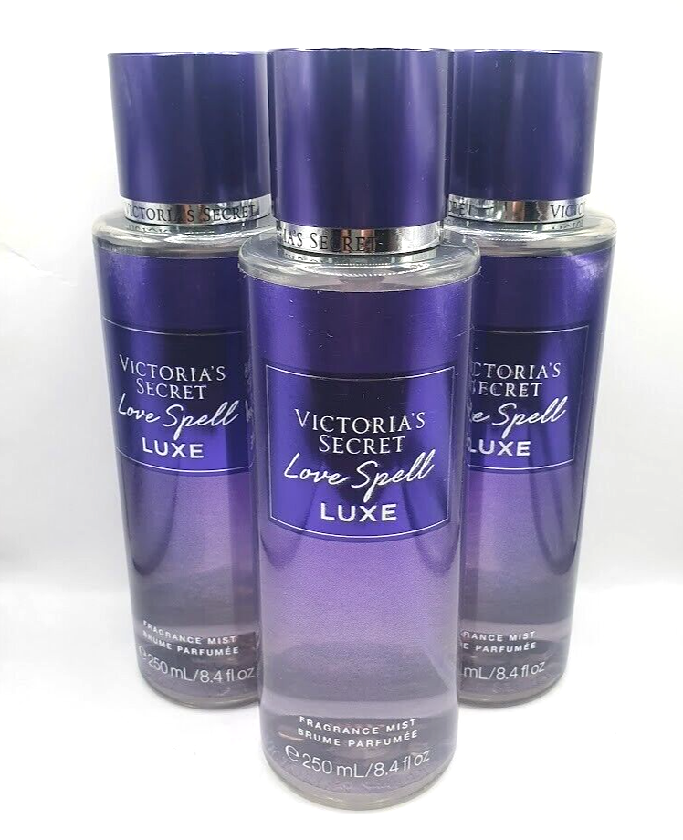 VICTORIA'S SECRET LOVE SPELL LUXE BODY MIST 8.4 FL OZ (SET OF 3