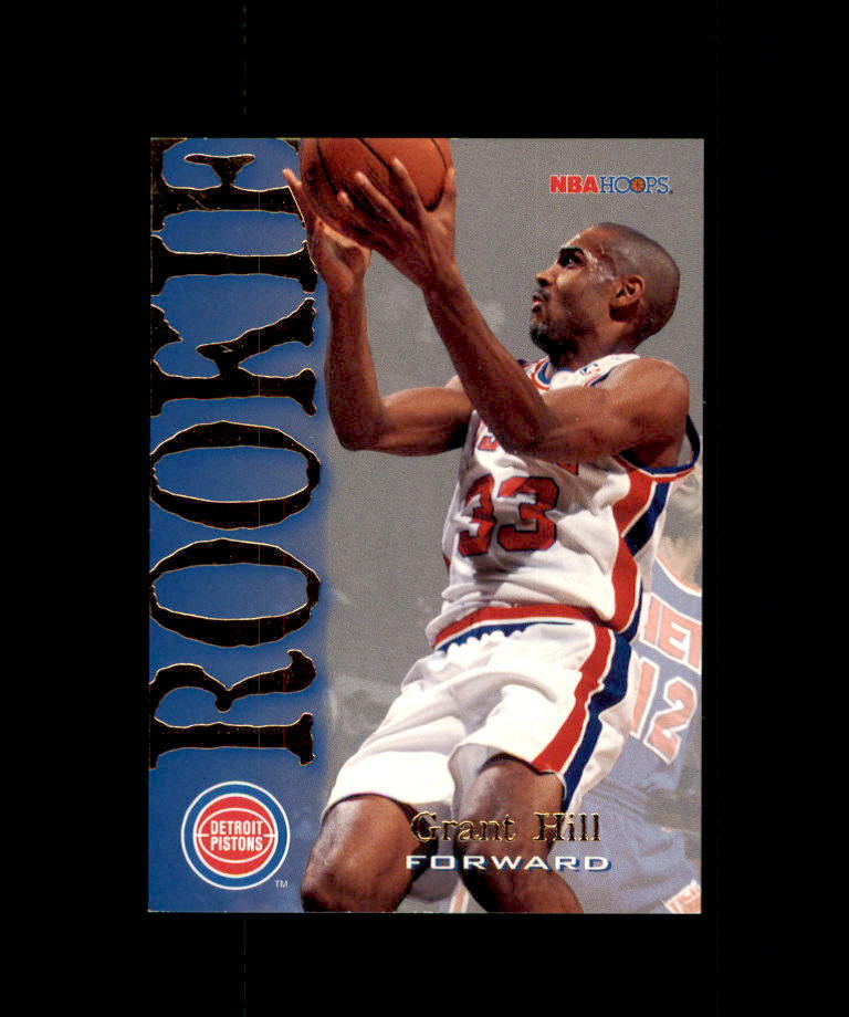 1994-95 NBA HOOPS #322 GRANT HILL ROOKIE CARD RC DETROIT