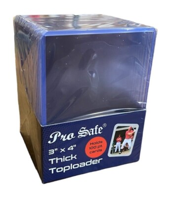 Pro Safe 3x4 100pt Toploaders 34143 New Top Loaders