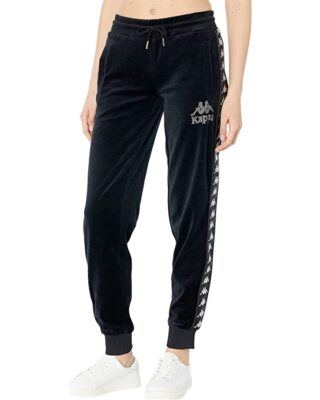 KAPPA Women's Velour Track Pants Joggers 222 Banda Shiner