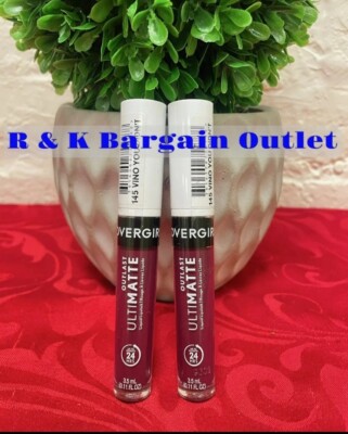 CoverGirl Outlast Ultimatte Liquid Lipstick # 145 VINO YOU DIDN'T! .11oz Ea 2pcs