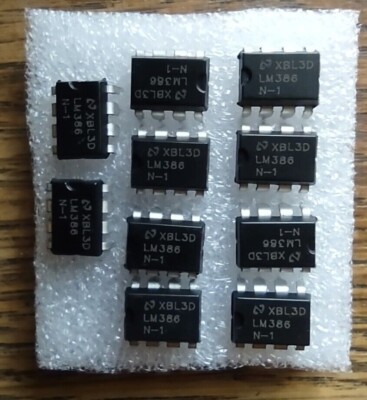 10PCS National Semiconductor LM386N-4 LM386 Low Power Audio Amplifier IC
