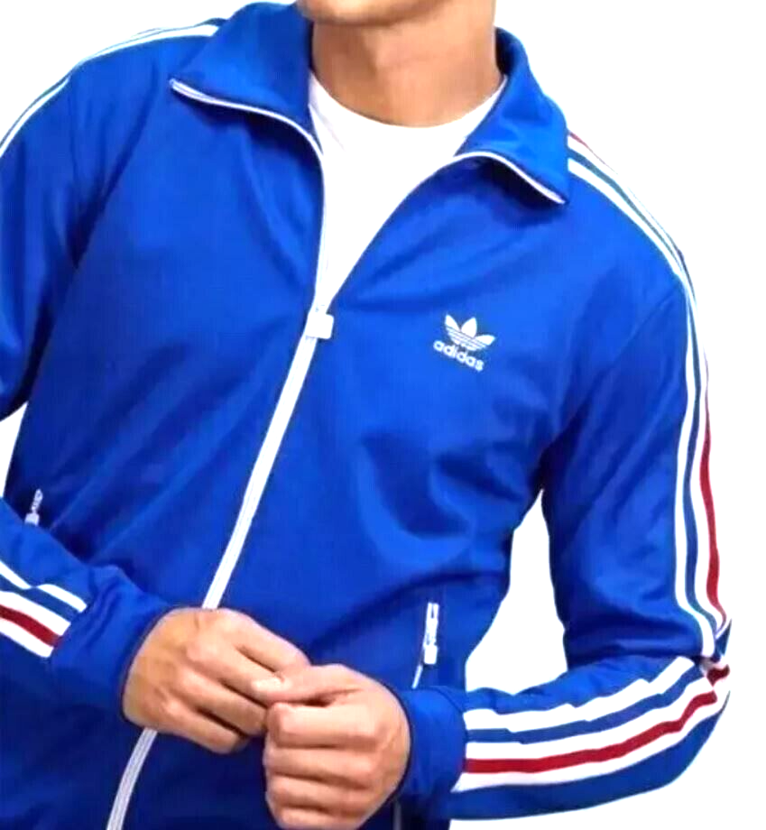 NEW MENS ADIDAS ORIGINALS BECKENBAUER TRACK JACKET ~SIZE MEDIUM #706 RARE! NEW MENS ADIDAS ORIGINALS BECKENBAUER TRACK JACKET ~SIZE MEDIUM #706 RARE!