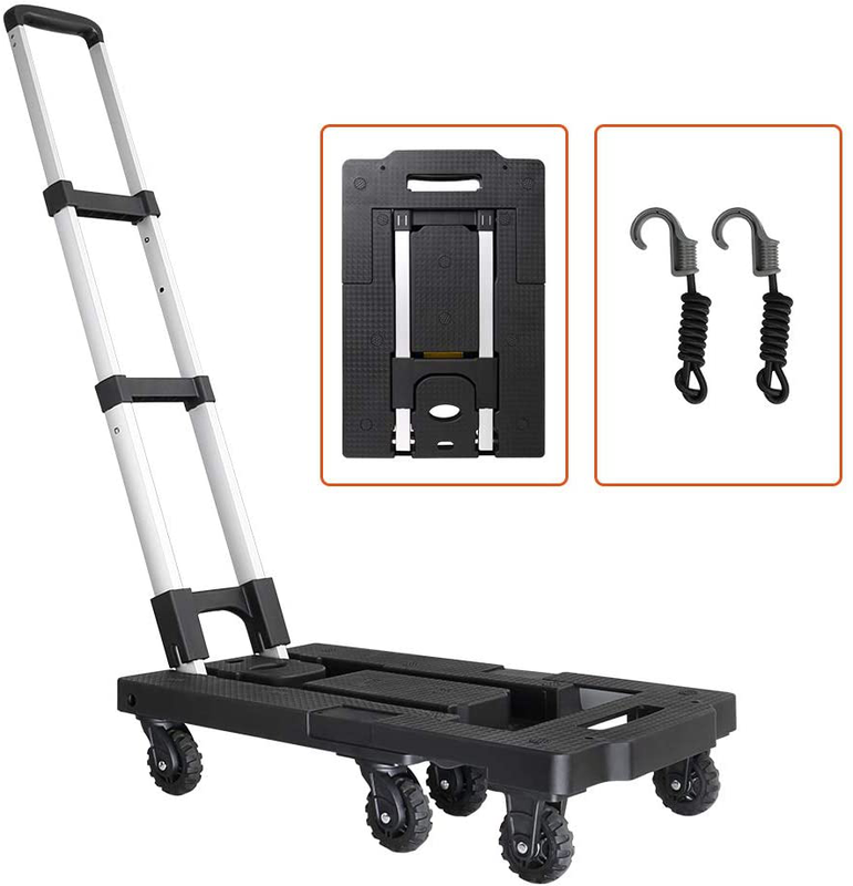 Cart With 330 Lb Capacity, Portable Aluminum Hand Truc