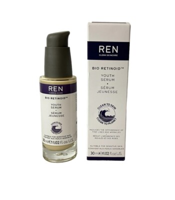 REN Clean Skincare Bio Retinoid Youth Serum ~ 1.02 fl oz NIB Reduce Wrinkles