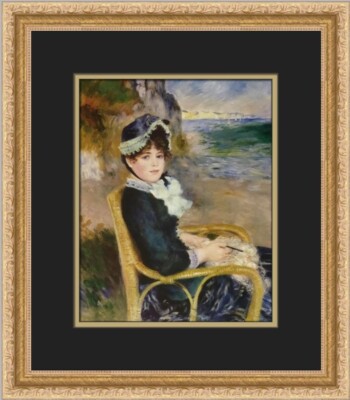 Pierre-Auguste Renoir A Woman By the Seashore Custom Framed Print