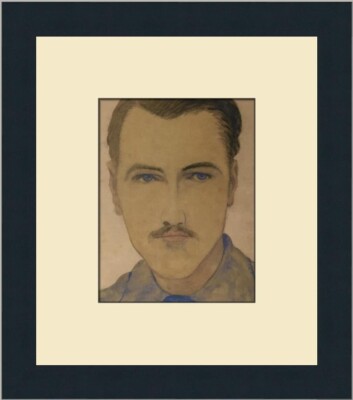Konrad Cramer Self-Portrait Custom Framed Print