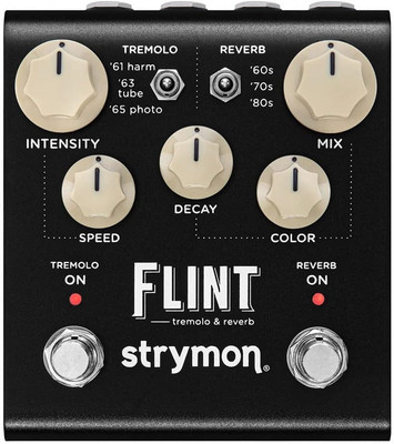 Flint V2 Tremolo and Reverb Guitar Effects Pedal for Electric and Acoustic Guita