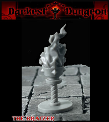 Brazier 28mm Torch Fire Miniature DnD DARKEST DUNGEON FLAT-RATE SHIPPING! 