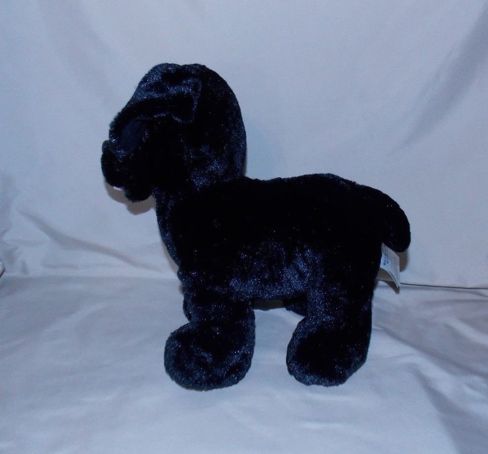Build A Bear Workshop Black Labrador Lab Puppy Dog stuffed plush 12