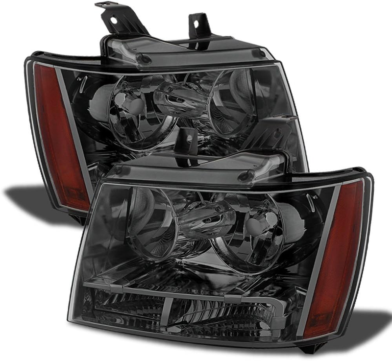 Headlights Driver Passenger Side Set for 2007-2014 Suburban Tahoe Avalanche