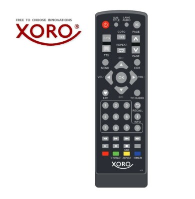 XORO Fernbedienung für HRS 2610 / 2670 / 8556v2 / 8655, HRK 2610 / 7656 Receiver