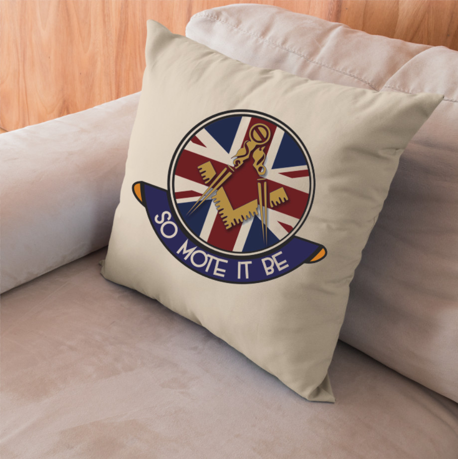Freemasons Cushion Cover - Perfect Christmas Gift - Picture 4 of 4