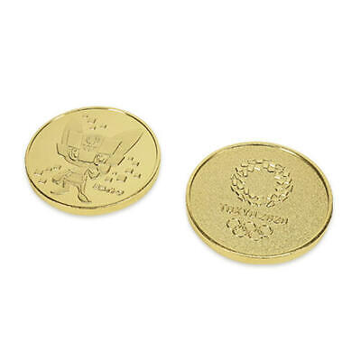 Tokyo 2020 Olympic Miraitowa Gold Medallion Medal Coin two Set Japanese Japan