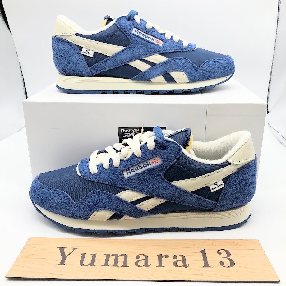 Pre-owned Reebok X Anine Bing Classic Nylon Navy Chalk 100200480 Men's Size