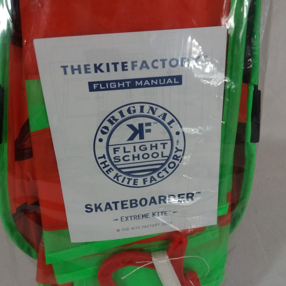 The Kite Factory Extreme Skateboarder HUGE Kite New in Package 3 Foot 3D