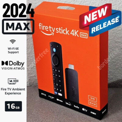   NEW AMAZON FIRE TV Stick 4K MAX, 2.0 GHz, Wi-Fi 6E, 16GB, streaming device  