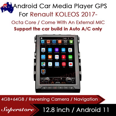12.8  Android 13 Car Stereo non DVD GPS USB Head Unit For Renault KOLEOS 2017-