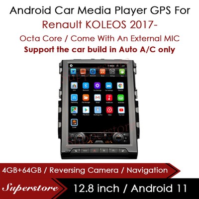 12.8  Android 11 Car Stereo non DVD GPS Head Unit For Renault KOLEOS 2017-